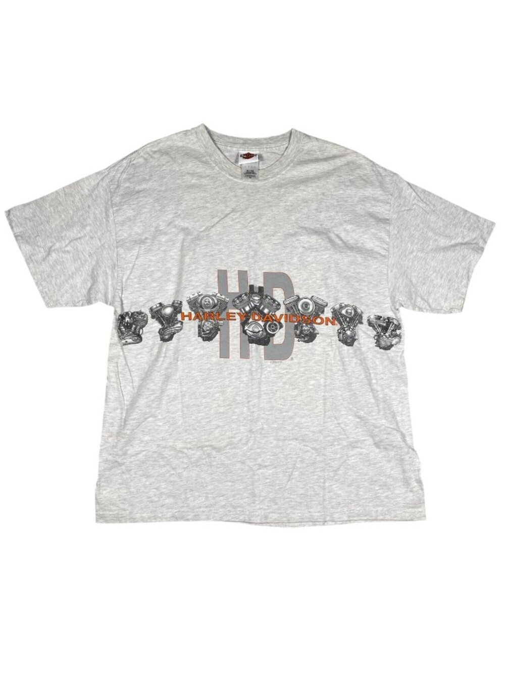 Vintage 2002 Harley Davidson T Shirt Mens XL Gray Mile High Colorado Engine Y2K